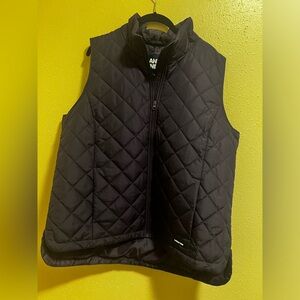 EUC Lands’ End Women’s Eggplant (Purple) Quilted Zip Front Puffer Vest Size XL